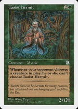 1x Taoist Hermit Played Portal Three Kingdoms MTG