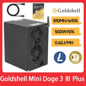 Goldshell Mini DOGE 3 III Plus LTC&Doge Miner 810MH/S 500W LTC&Doge Coin Miner - Bild 1 von 6