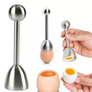 Edelstahl Cutter Eier Cracker gekocht Topper Separator Gadget Küche USA - Bild 1 von 15