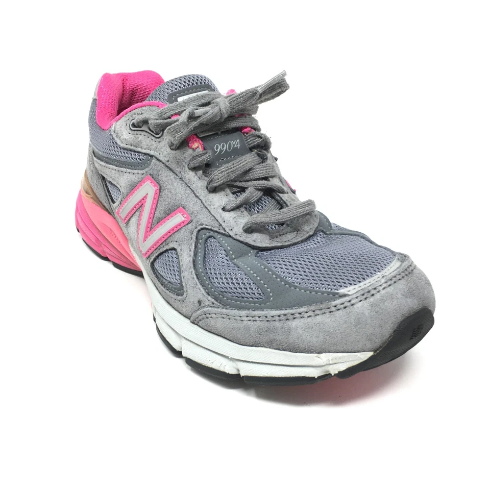 Mujer New Balance 990 v4 EE. UU. Zapatos para Caminar Tenis Talla 8.5 D Ancho Gris Rosa Foto 1 de 4