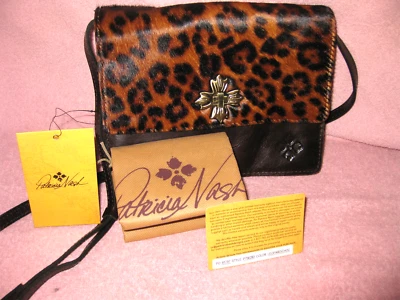 PATRICIA NASH NEW PURSE, LEOPARD HAIRCALF COLLECTION, CONSILINA CROSSBODY - Image 1 of 4