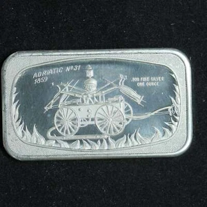 1 oz .999 Fine Silver Bar - Madison Mint Adriatic No31 1859 w/ Capsule - Picture 1 of 2
