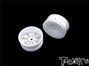 Tworks TE-218AW2 1/10th Front Wheel - White 2.2 12mm Hex - 1pair - Picture 1 of 1