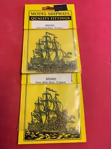 Modelo Shipways 12 eslabones por pulgada modelo barco latón cadena tren motores 2pk - Imagen 1 de 3