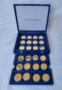 Westminster Coin Collection Bailiwick of Guernsey/ Jersey 24 x gold plated? 50p - Picture 1 of 9