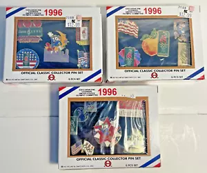 USA 1996 Atlanta Olympics Classic Collector Enamel Pin Set 15 piece NEW in BOX - Picture 1 of 7