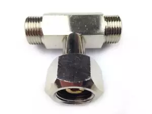 T Stück Co2 Anschluss Kohlensäureflasche Druckminderer Adapter Zapfanlage - Bild 1 von 1