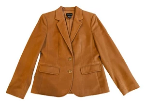 VTG Sutton Studio Brown Cashmere Blazer Jacket Size 8 - Picture 1 of 12