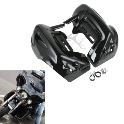 Gloss ABS Lower Vented Leg Fairings Glove Box For Harley Touring FLHR FLTR FLHTC - Image 1 of 4