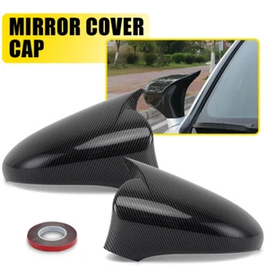 Carbon Fiber Black Side Mirror Cover Caps For Lexus IS250 IS300 2014-2020 - Picture 1 of 9