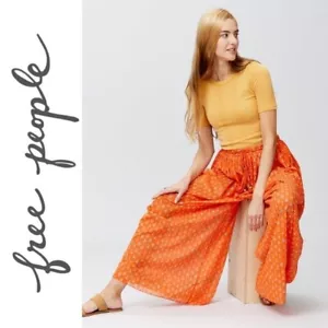 Free People Dream On Time Sleep Wide Leg Lounge PJ Trousers, Small, RRP $128 - Picture 1 of 6