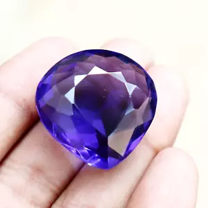 Certified Natural Gemstone Loose Gemstone Purple Amethyst Pear Shape 71.70 Ct - Picture 1 of 8
