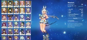 AR55 [UE] Mualani Xiao Ayato Yae Miko Kazuha 3 héroes 3 armas - Imagen 1 de 2