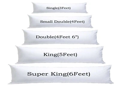 AK INHOME Long Bolster Pillow Orthopedic Cushion Pregnancy Body Neck Support All Sizes