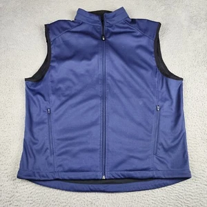 Footjoy Vest Mens Large Purple Full Zip Outdoors Golf Casual - Picture 1 of 7