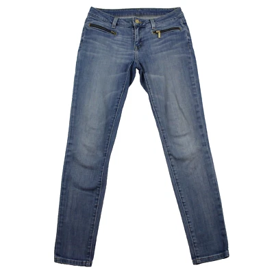 Michael Kors Izzy Skinny Jeans Petite Size 2P Medium Wash Blue — 第 1/4 张图片
