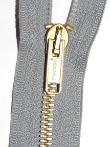 UNBENUTZT VINTAGE MESSING IDEAL 22" TRENNREISSVERSCHLUSS! GRAUER MILITÄRSTIL! GR#6! NOS - Bild 1 von 10