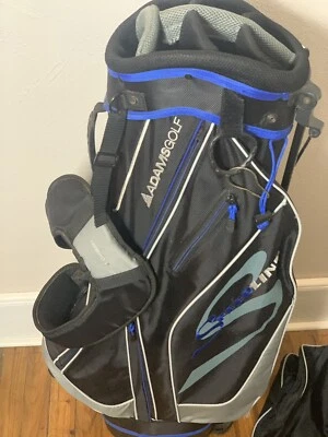 Bolsa de pie de calle Adams Golf 7 vías con capucha para lluvia, usada en excelente estado Foto 1 de 4