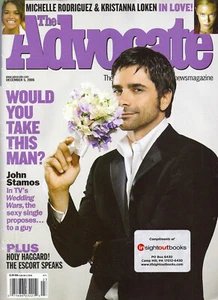 THE ADVOCATE Magazine Dec. 5 2006 John Stamos Michelle Rodriguez Kristanna Loken - Picture 1 of 5