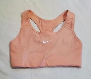 Nike Swoosh Bra - Dri-Fit Sports Bra - Size Small - Light Orange - Picture 1 of 11