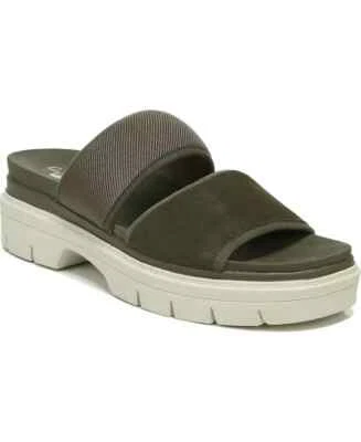 NUEVO EN CAJA Sandalias Dr. Scholl's Original Collection TERRAIN Slide en Oliva Oscuro talla 6M Foto 1 de 4