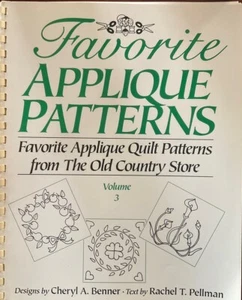Vtg Favorite Applique Patterns Vol 3 Large Motifs Cheryl Benner 1993-Spiral - Imagen 1 de 4