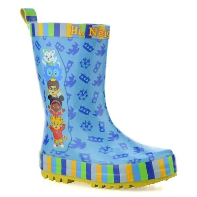 Stivali Wellingtons Ragazzi Ragazze Bambini Daniel Tiger impermeabili pioggia neve taglia