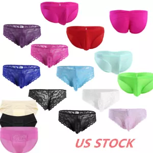 Men's Sissy Hiding Gaff Panties Lace Breathable Briefs Crossdresser Underwear - Picture 1 of 52