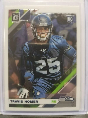 Travis Homer 2019 Optic Football RC - Rookie Card #148 Seattle Seahawks - Image 1 of 2