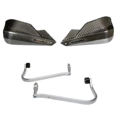 Guardamanos de carbono Barkbuster montaje en dos puntos Kawasaki KLE650 versiones 2007 - 2022 Foto 1 de 4