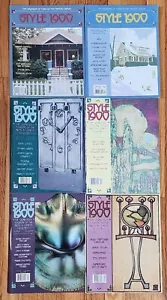6 Issues STYLE 1900, Gustav Stickley Furniture, Tiffany, Zolsnay, Yellin, more - Picture 1 of 2