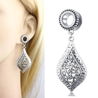 Tappi Per Orecchie Pendenti Tunnel In Flesh Gioielli Moda Regalo - Immagine 1 di 4