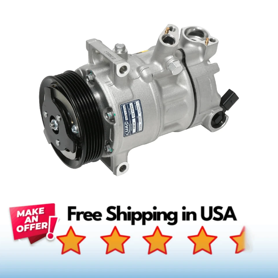 Compresor aire acondicionado apto para Volkswagen GTI 2017-2019, Volkswagen Jetta 2019-2021 Foto 1 de 1