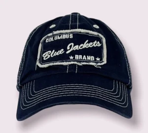Pro Sport Image Columbus Unisex Blue Jackets Blue Hat Huntington Adjustable - Picture 1 of 9