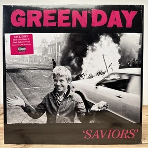 GREEN DAY SAVIORS Spotify Excl. Neon Pink Black White Splatter Vinyl, LE 6000 - Picture 1 of 2