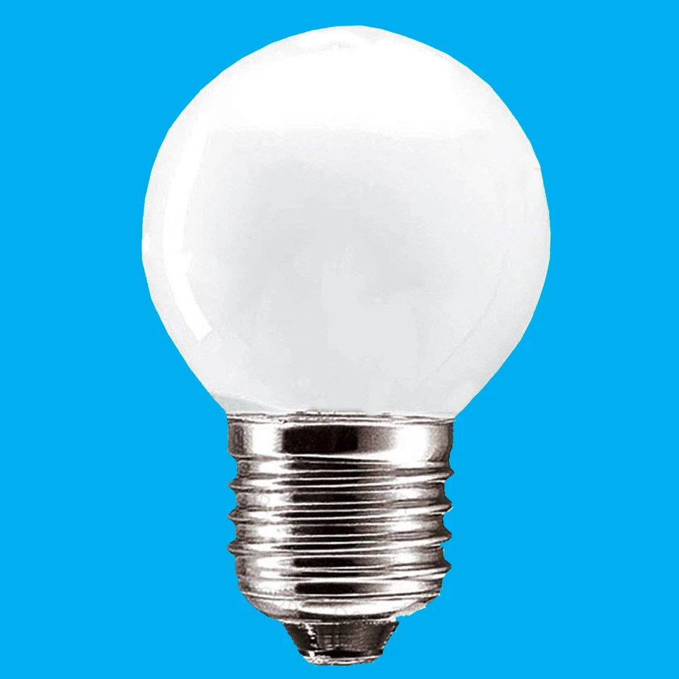 10x 60W Opal Round Golf Ball Dimmable ES E27 Edison Screw Light Bulb Lamp - Image 1 of 1