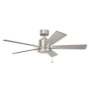 Kichler Bowen 52" Bowen Fan, Brushed Nickel, Silver/Walnut - 330242NI - Picture 1 of 1