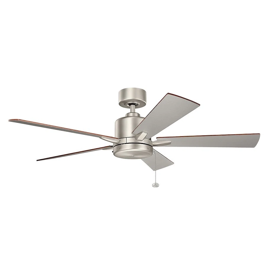 Kichler Bowen 52" Bowen Fan, Brushed Nickel, Silver/Walnut - 330242NI - Image 1 of 1