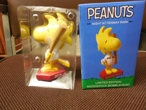 2019 Peanuts Woodstock Limited Edition Night at Fenway Red Sox bobblehead Cover