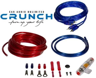 Crunch CRK10 Amplificador Kit de cables 10 mm² Amplificador Conexión Set - Imagen 1 de 3