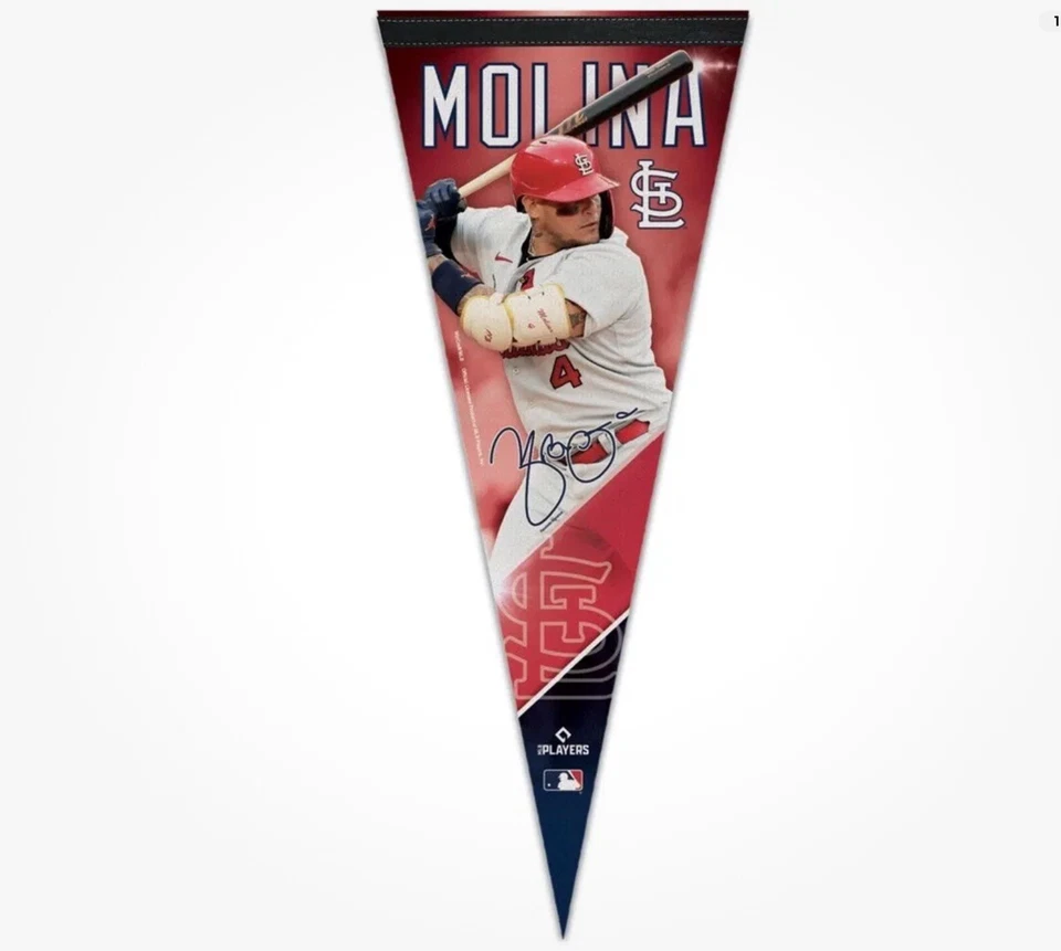 YADIER MOLINA ST. LOUIS CARDINALS MLB  12"X30" PREMIUM QUALITY PENNANT - Image 1 of 2