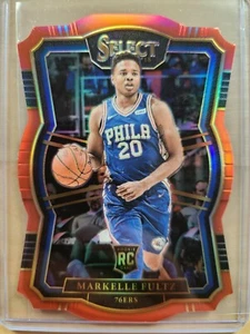 2017-18 Panini Select Markelle Fultz radiocontrol #195 rojo troquelado Prizm 91/135 SP MAGIC - Imagen 1 de 2