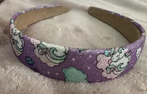 Girls Headband Purple Unicorn Sparkly NWOT - Picture 1 of 6