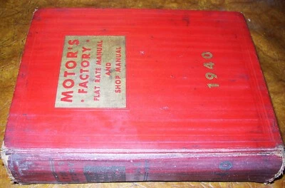 1934-1940 Motors Parts Manual & Repair Auburn Cord DeSoto Buick Cadillac Pontiac - Image 1 of 4