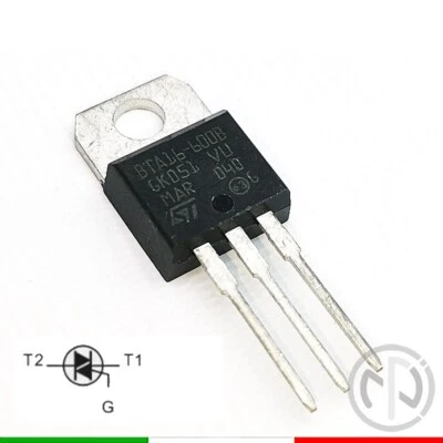 BTA16-600B TRIAC BTA16 600V 16A - Immagine 1 di 2