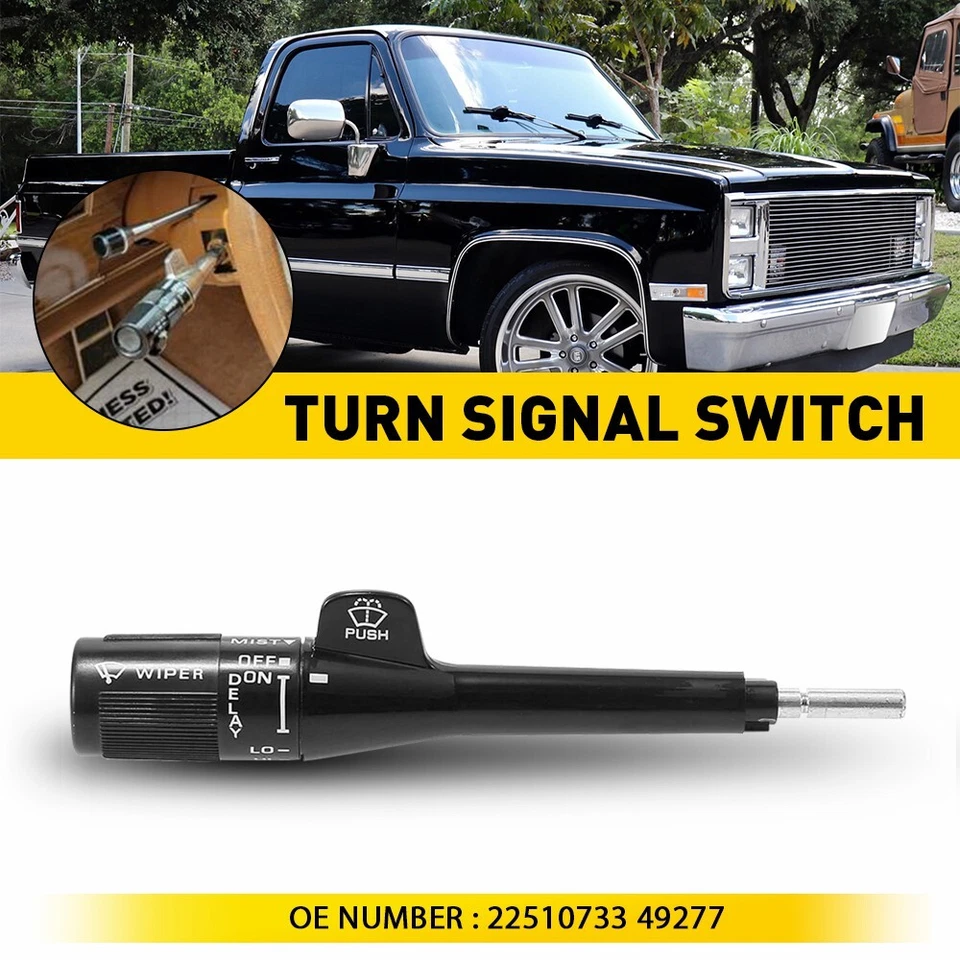 FORCHEVY PONTIAC NEGRO INTERMITENTE PALANCA LIMPIAPARABRISAS INTERRUPTOR BRAZO RETARDO SIN CRUCERO 49277 Foto 1 de 4