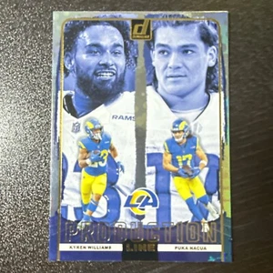 2024 Panini Donruss - KYREN WILLIAMS & PUKA NACUA #10 - Production Line Rams - Picture 1 of 2