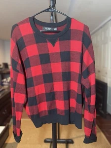 Polo Ralph Lauren maglione uomo rosso a quadri ~ taglia XL ~ NUOVO CON ETICHETTE! - Foto 1 di 7
