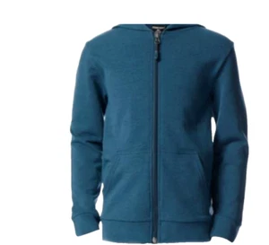 32 Degree Heat Girl's Full Zip Hoodie, HT Fluid Teal, S-(7-8) - Picture 1 of 1