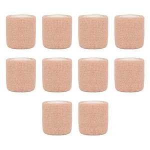 10 Pièces Beige Coloré Sport Auto-Adhésif Élastique Bandage Enveloppement 46670 - Bild 1 von 6